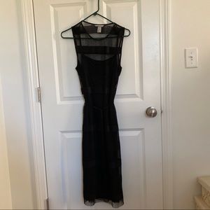 Black Midi Sleeveless Dress
